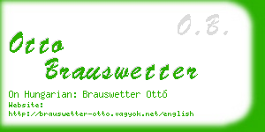 otto brauswetter business card